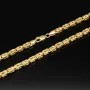 Exquisite Königskette aus hochwertigem 585er Gelbgold (14k)- 65cm lang, 4 mm breit, 19,1g