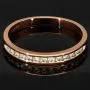 Exquisiter Ring für Damen mit 13 leuchtenden, eingefassten Brillanten (ca. 0,25 ct gesamt) aus massivem Gold (375 / 9K Roségold) - ca. Ringgröße 60