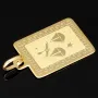 Filigraner Sternzeichen "Waage" - Anhänger mit feinen Gravuren aus edlem 14K 585 Gold in stilvollem Design