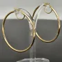 Zeitlose Creolen aus edlem, glänzend poliertem 14K / 585 Gold (Gelbgold)