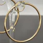 Zeitlose Creolen aus edlem, glänzend poliertem 14K / 585 Gold (Gelbgold)