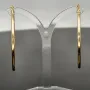 Zeitlose Creolen aus edlem, glänzend poliertem 14K / 585 Gold (Gelbgold)