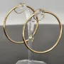 Zeitlose Creolen aus edlem, glänzend poliertem 14K / 585 Gold (Gelbgold)