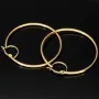 Zeitlose Creolen aus edlem, glänzend poliertem 14K / 585 Gold (Gelbgold)