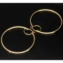 Zeitlose Creolen aus edlem, glänzend poliertem 14K / 585 Gold (Gelbgold)
