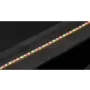 Edles Tennisarmband aus hochwertigem 585 14K Gold mit feinem verschiedenfarbigen Zirkoniabesatz (ca. 18,5 cm Länge)