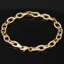 Hochwertig gearbeitetes Ankerarmband aus funkelndem 14K (585er) Gold - hochglanzpoliert - ca. 19,5 cm lang und 5 mm breit