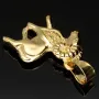 Sternzeichen Widder- Anhänger mit feinen Details aus hochwertigem, hochglanzpoliertem Gold (14K / 585 Gelbgold)