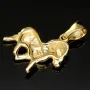 Sternzeichen Widder- Anhänger mit feinen Details aus hochwertigem, hochglanzpoliertem Gold (14K / 585 Gelbgold)
