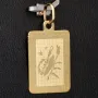 Fein gearbeiteter Skorpion - Anhänger aus funkelndem 585er 14K Gold mit detailreicher Gravur
