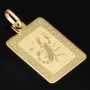 Fein gearbeiteter Skorpion - Anhänger aus funkelndem 585er 14K Gold mit detailreicher Gravur