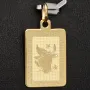 Exquisiter Stier- Anhänger aus exquisititem 14K 585 Gold mit fein graviertem Design