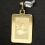 Sternzeichen "Fische" Anhänger mit detaillierten Gravuren und stilvollem Deisgn aus 14K 585 Gold (Gelbgold)