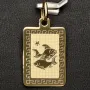 Sternzeichen "Fische" Anhänger mit detaillierten Gravuren und stilvollem Deisgn aus 14K 585 Gold (Gelbgold)