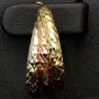 14 Karat (585) Tricolor Gold-Creolen mit edel facettierter Struktur (Gelbgold, Roségold und Weißgold)