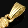 Hochwertig gearbeiteter Jesus Christus Kreuz-Anhänger mit filigranen Details aus edlem 14k / 585 Gold (Gelbgold)