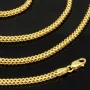 Goldkette / Fuchsschwanzkette aus hochwertigem 585 14k Gold (ca. 60cm lang, 2mm breit) - erstklassige Verarbeitung