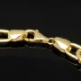 Exklusives Königsarmband in stilvollem Design aus funkelndem Bicolor Gold 585 14k Gelbgold und Greco-Elementen in Weißgold, 7mm, 22,3cm