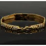 Funkelndes Armband aus 14K 585er Bicolor Gelb- und Weißgold in prunkvollem Design (ca. 19 cm Länge, 6mm Breite)