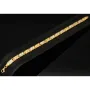 Funkelndes Armband aus 14K 585er Bicolor Gelb- und Weißgold in prunkvollem Design (ca. 19 cm Länge, 6mm Breite)