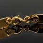 Funkelndes Armband aus 14K 585er Bicolor Gelb- und Weißgold in prunkvollem Design (ca. 19 cm Länge, 6mm Breite)