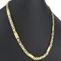 Flache Königskette mit trendigen Elementen im Greco-Design aus hochwertigem 585er Gold (14 K) (ca. 23,3 g, 59cm, 8mm)