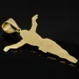 Hochwertiger Jesus Christus Anhänger aus funkelndem Bicolor Gold (Gelbgold und Weißgold) mit Zirkoniabesatz
