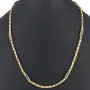 Außergewöhnliche Königskette aus 585er Gelbgold 14K mit schwarzem Zirkoniabesatz – 60cm Länge , 4,5mm Breite