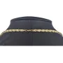 Außergewöhnliche Königskette aus 585er Gelbgold 14K mit schwarzem Zirkoniabesatz – 60cm Länge , 4,5mm Breite