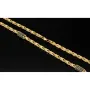 Außergewöhnliche Königskette aus 585er Gelbgold 14K mit schwarzem Zirkoniabesatz – 60cm Länge , 4,5mm Breite
