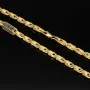 Außergewöhnliche Königskette aus 585er Gelbgold 14K mit schwarzem Zirkoniabesatz – 60cm Länge , 4,5mm Breite
