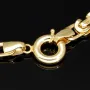 Exklusives Königsarmband in modernem, flachen Design aus hochwertigem Gold 585 14k ca. Länge ca. 21,5cm, Breite ca. 5mm