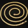 Außergewöhnliche Ankerkette aus exquisitem 585 / 14K Gold (Gelbgold) - hochwertig gearbeitet - ca. 65 cm Länge 3,5 mm Breite