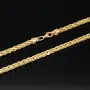 Außergewöhnliche Ankerkette aus exquisitem 585 / 14K Gold (Gelbgold) - hochwertig gearbeitet - ca. 65 cm Länge 3,5 mm Breite