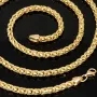 Außergewöhnliche Ankerkette aus exquisitem 585 / 14K Gold (Gelbgold) - hochwertig gearbeitet - ca. 65 cm Länge 3,5 mm Breite