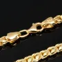 Außergewöhnliche Ankerkette aus exquisitem 585 / 14K Gold (Gelbgold) - hochwertig gearbeitet - ca. 65 cm Länge 3,5 mm Breite