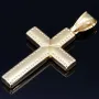 Hochglanzpolierter Anhänger aus 14K 585 Gold (Gelbgold) - Kreuzanhänger aus mit feinem Design