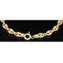 Exquisites Bohnenarmband / Gold-Armband aus funkelndem, poliertem 585er Gold (14k Gelbgold), ca. 21,5 cm lang, ca. 6 mm