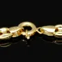 Exquisites Bohnenarmband / Gold-Armband aus funkelndem, poliertem 585er Gold (14k Gelbgold), ca. 21,5 cm lang, ca. 6 mm