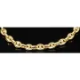 Exquisites Bohnenarmband / Gold-Armband aus funkelndem, poliertem 585er Gold (14k Gelbgold), ca. 21,5 cm lang, ca. 6 mm