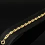 Exquisites Bohnenarmband / Gold-Armband aus funkelndem, poliertem 585er Gold (14k Gelbgold), ca. 21,5 cm lang, ca. 6 mm