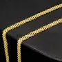 Hochwertig gearbeitete Goldkette, fein gegliedert, aus funkelndem Gelbgold (585/14k Gold) in ca. 48 cm Länge - 4 mm Breite