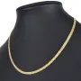 Hochwertig gearbeitete Goldkette, fein gegliedert, aus funkelndem Gelbgold (585/14k Gold) in ca. 48 cm Länge - 4 mm Breite