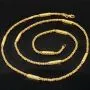 Außergewöhnliche Königskette mit dekorativen Elementen mit feinem Greco-Dekor verziert aus hochwertigem 585er Gold (14 K) (ca. 8,8 g, 60cm, 2,5mm)