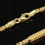 Außergewöhnliche Königskette mit dekorativen Elementen mit feinem Greco-Dekor verziert aus hochwertigem 585er Gold (14 K) (ca. 8,8 g, 60cm, 2,5mm)