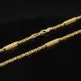 Außergewöhnliche Königskette mit dekorativen Elementen mit feinem Greco-Dekor verziert aus hochwertigem 585er Gold (14 K) (ca. 8,8 g, 60cm, 2,5mm)