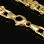 Funkelnde, flache Königskette aus hochwertigem 14K 585 Gold (ca. 17,5g, 60 cm, 5,5mm)