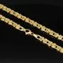 Funkelnde, flache Königskette aus hochwertigem 14K 585 Gold (ca. 17,5g, 60 cm, 5,5mm)