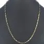 Hochglanzpolierte Ankerkette aus edlem, funkelnden 585 / 14K Gold, ca. 63 cm Länge 3,5 mm