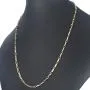 Hochglanzpolierte Ankerkette aus edlem, funkelnden 585 / 14K Gold, ca. 63 cm Länge 3,5 mm